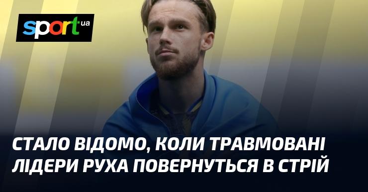 З'явилася інформація про те, коли травмовані провідні гравці Руху зможуть знову взяти участь у матчах.