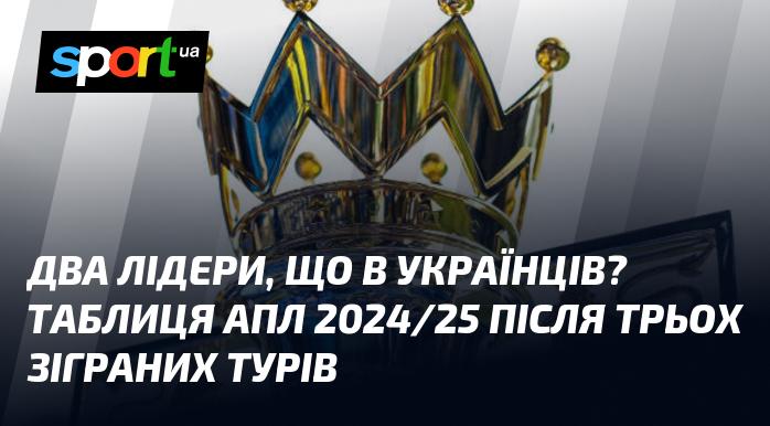 Два лідери серед українців? Стан турнірної таблиці АПЛ сезону 2024/25 після трьох турів