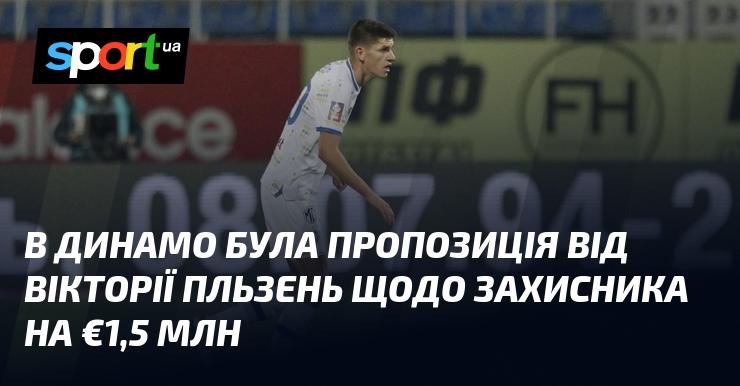 Динамо отримало пропозицію від Вікторії Пльзень стосовно захисника на суму €1,5 млн.
