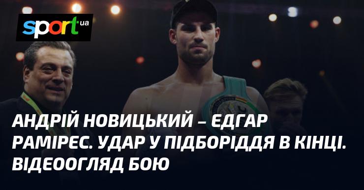 Андрій Новицький протистоїть Едгару Раміресу. Фінальний удар у підборіддя. Огляд відео поєдинку.